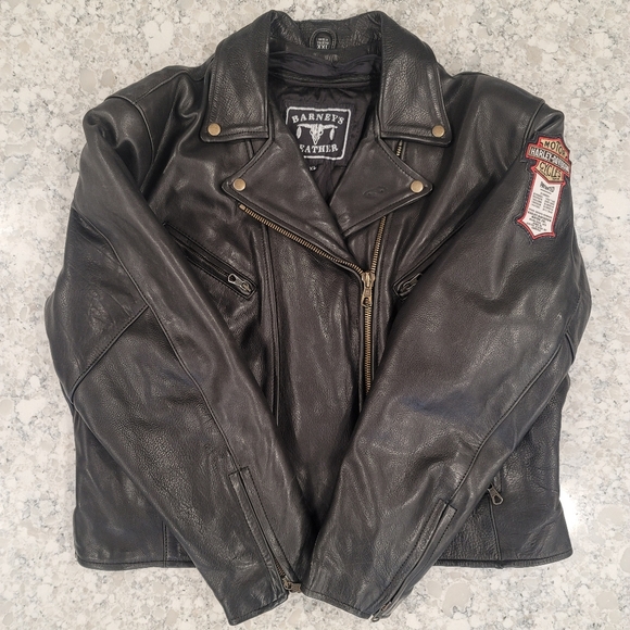 Biker Heavy-weight Classic Black Riding Leather - Picture 2 of 6